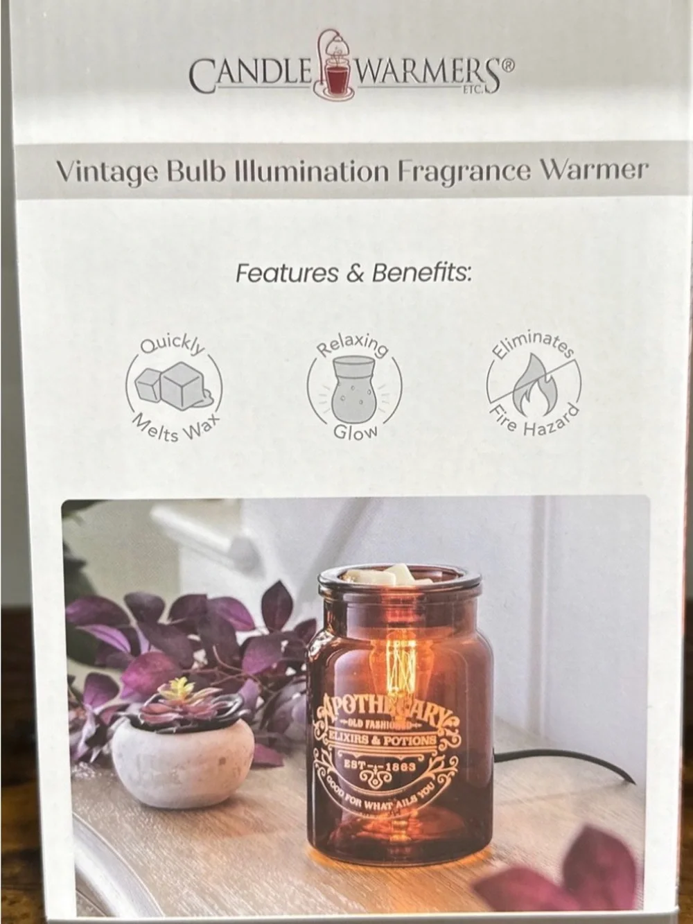 Candle Warmers Etc. Apothecary Vintage Feel Candle Wax warmer